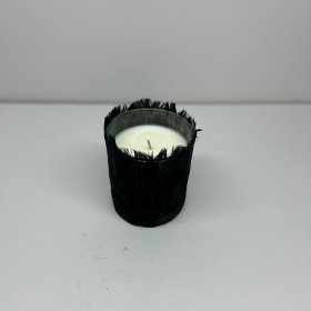 Small Black Feather Candle2